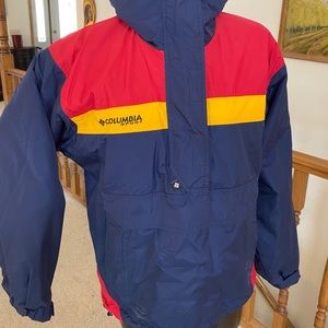EUC VTG Sport Hooded Insulated 1/2‎ Zip Pull Over